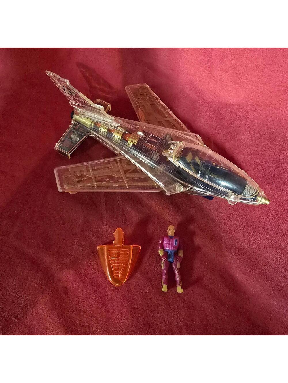 Vintage Kenner Shadow Strikers Stinger Mini Jet w/Dr. Viper Complete
